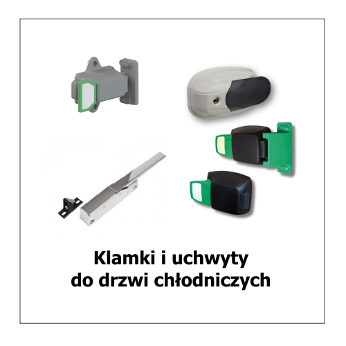 Klamki i uchwyty do drzwi chłodniczych